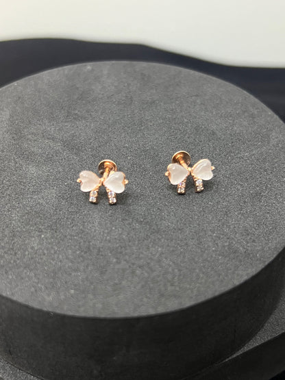 Studs _Rosegold RIBBON