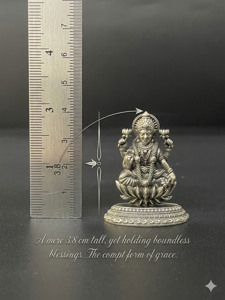 Silver Antique Lakshmi Idol i2 925