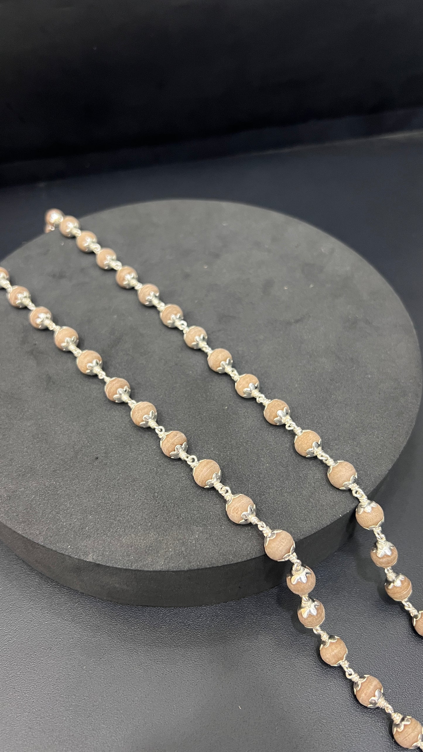 Silver AYyapan Malai  Chandan Malai 54 Beads