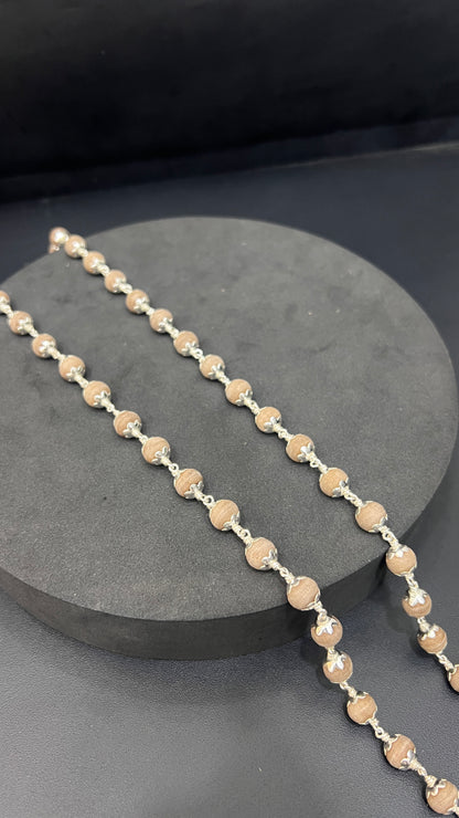 Silver AYyapan Malai  Chandan Malai 54 Beads