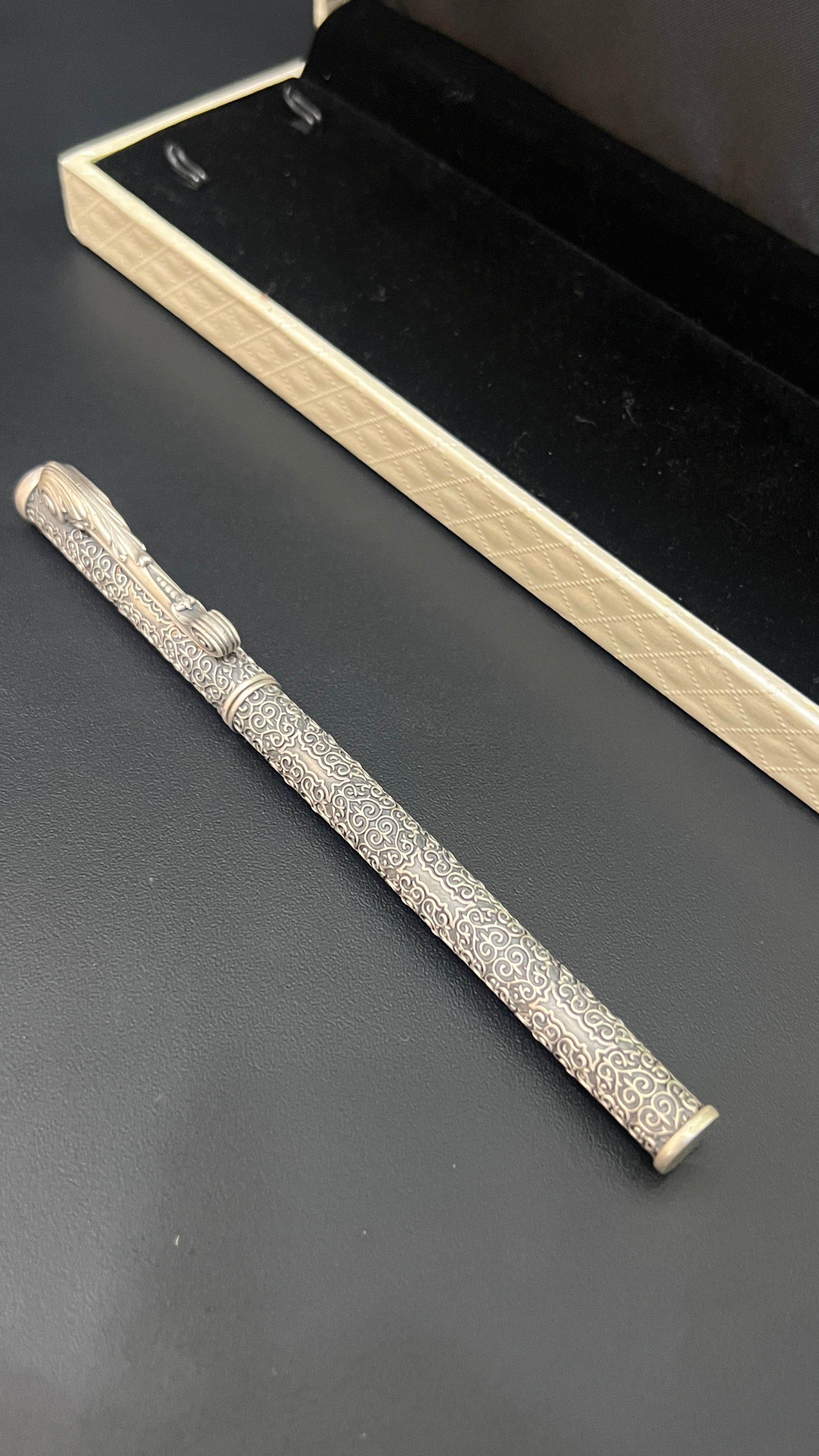 Silver Pen Antique Finished King Edition 925 Silver