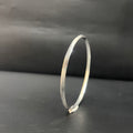 Silver Mens Punjabi Kada Slim Regular M