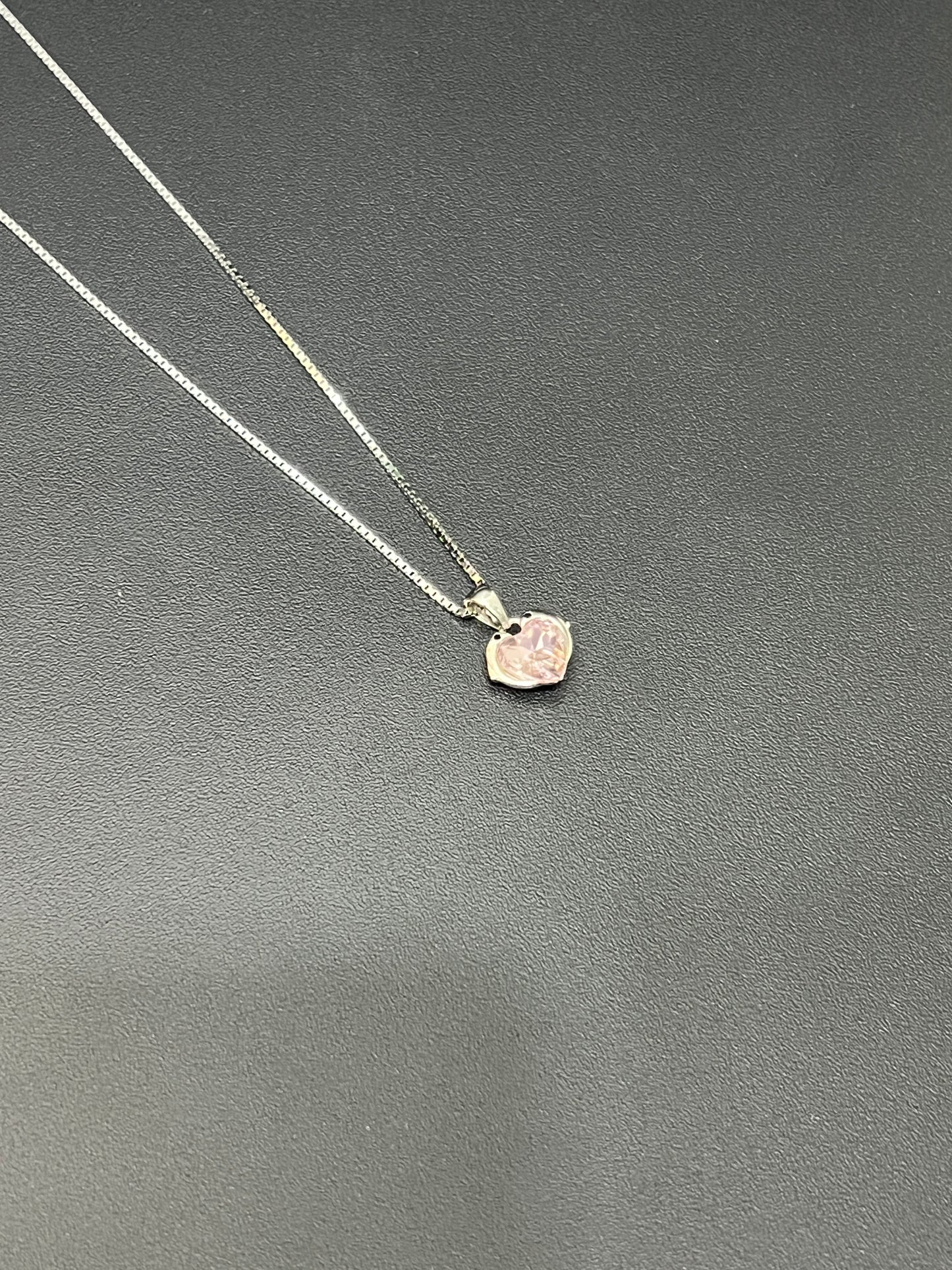 Ladies Pendant Chain _Pink Heart