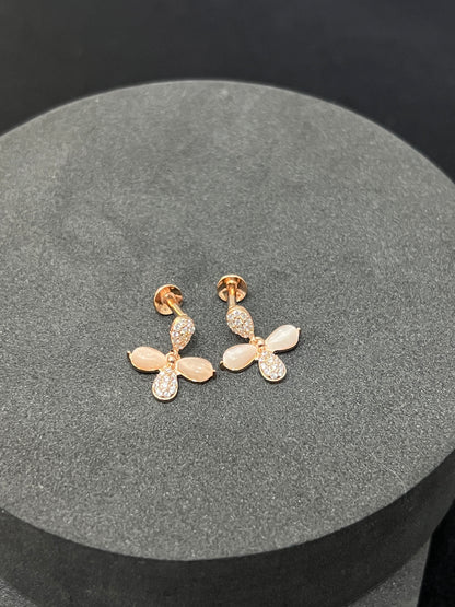 Studs _Rosegold Flower