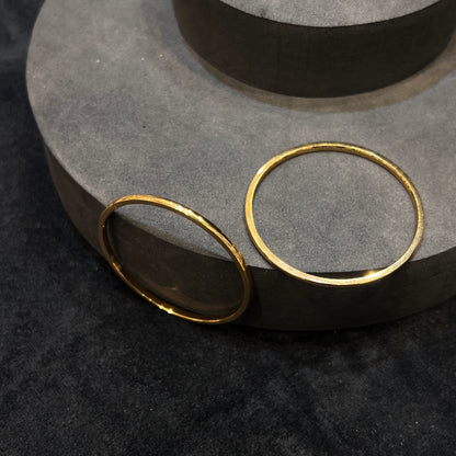 Silver Baby Bangles Gold Finished