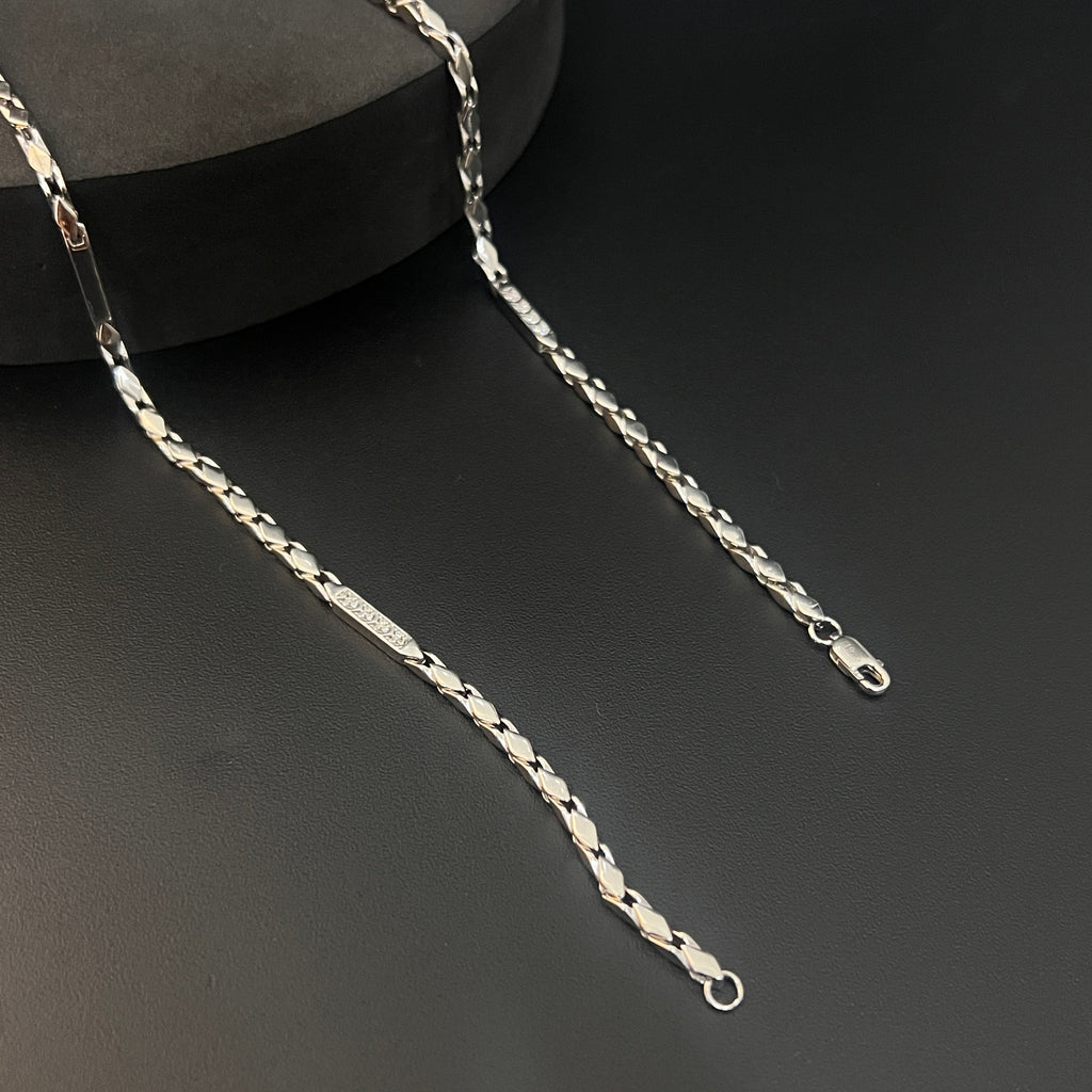 Silver Mens Chain Italian Choco Chain
