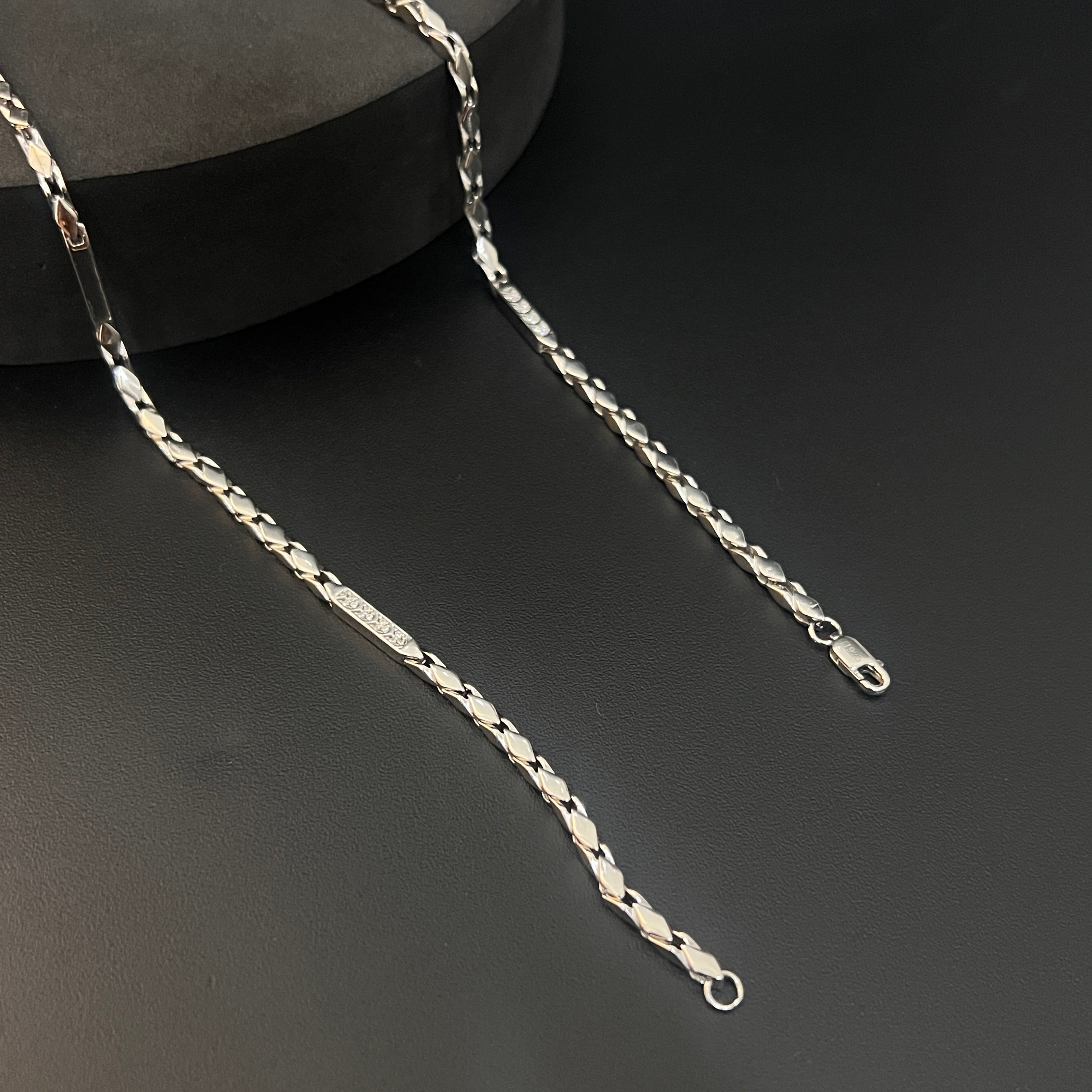 Silver Mens Chain Italian Choco Chain