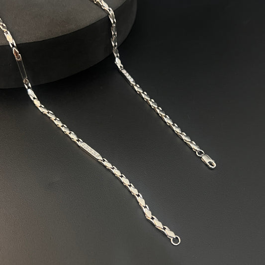 Silver Mens Chain Italian Choco Chain
