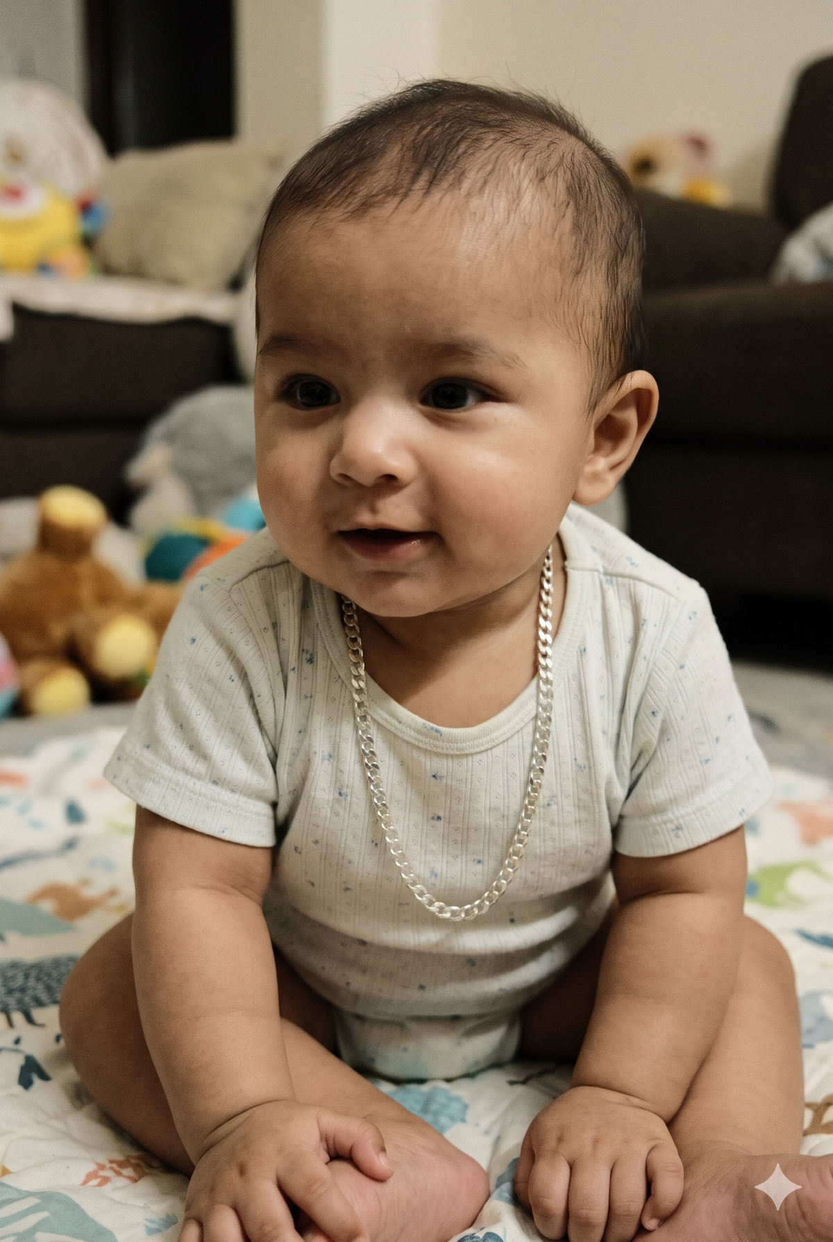 Silver Baby Chain Kadap Pattern K02 925