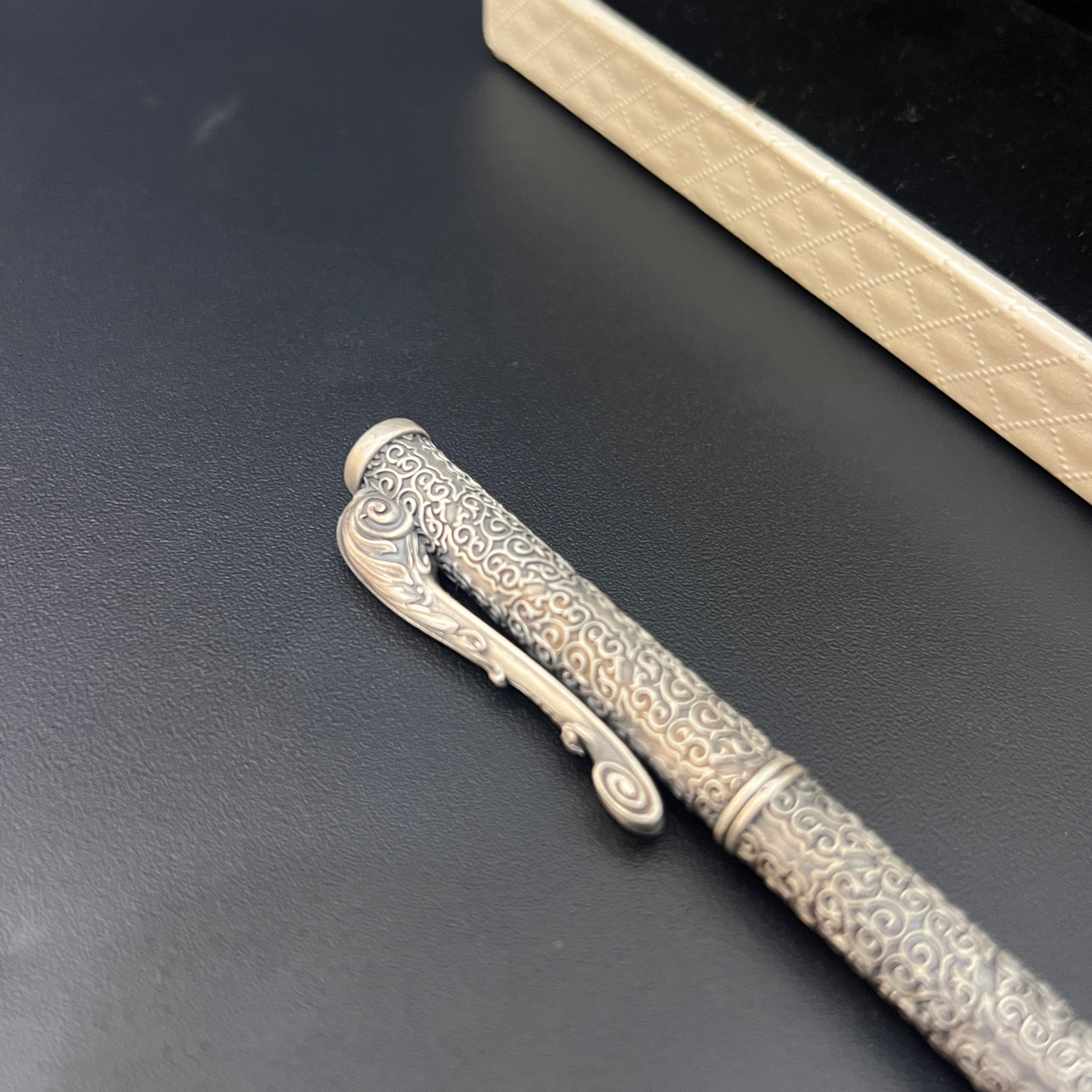 Silver Pen Antique Finished King Edition 925 Silver