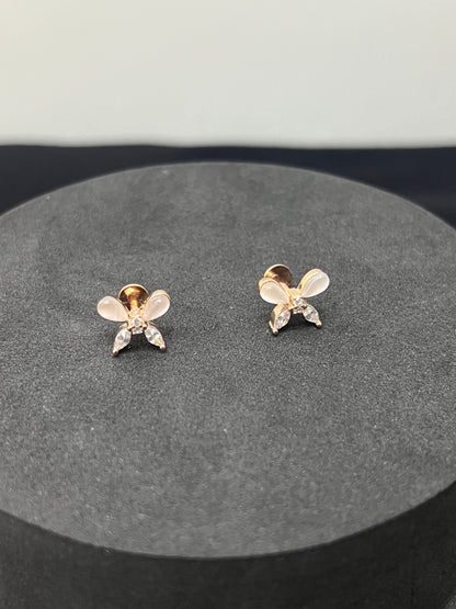 Studs _Rosegold Butterfly