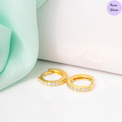 Silver Ear Ring (Earloops) Unisex Model Pair