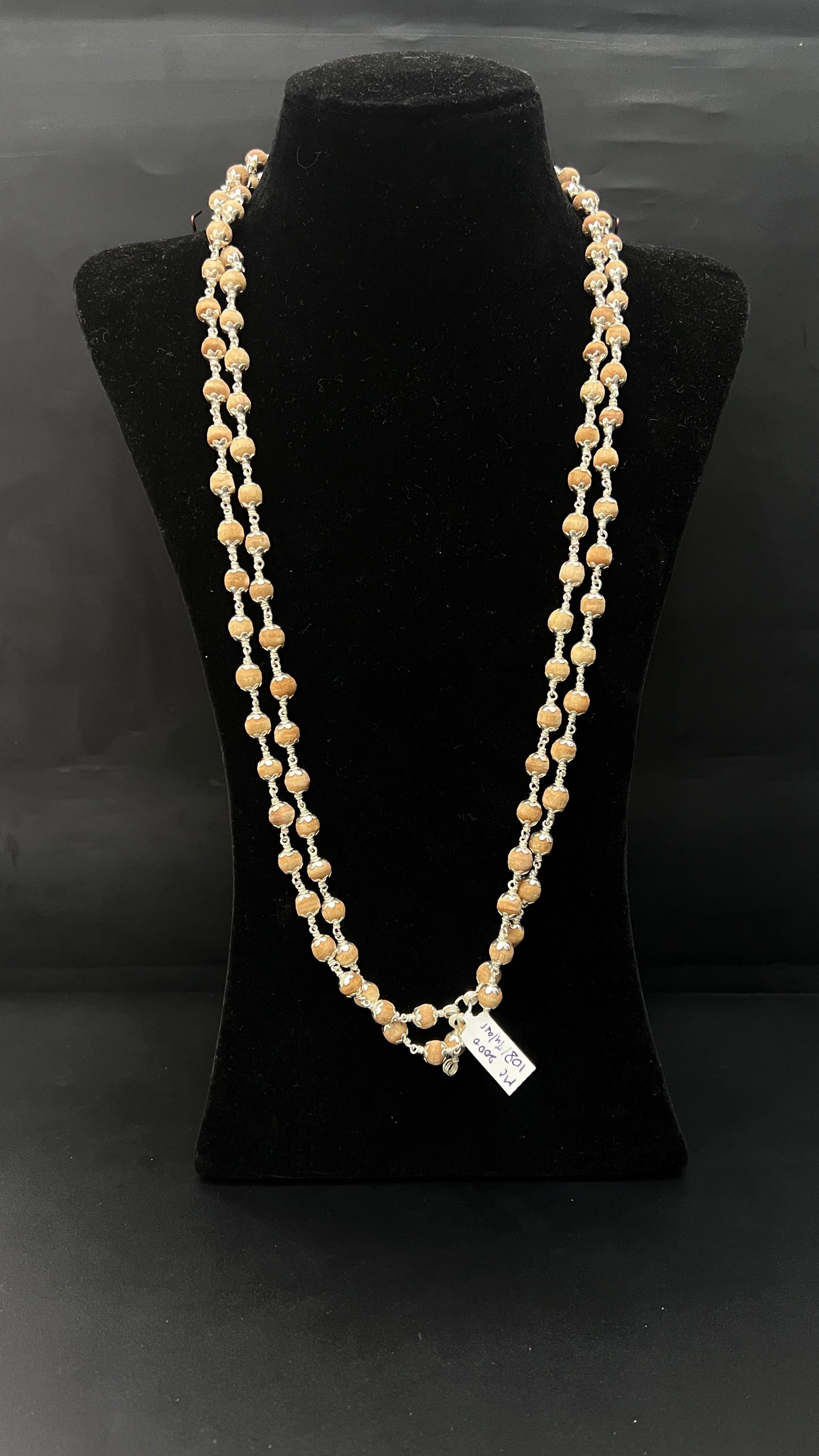 Silver Ayyapa Tulasi Malai 108Beads