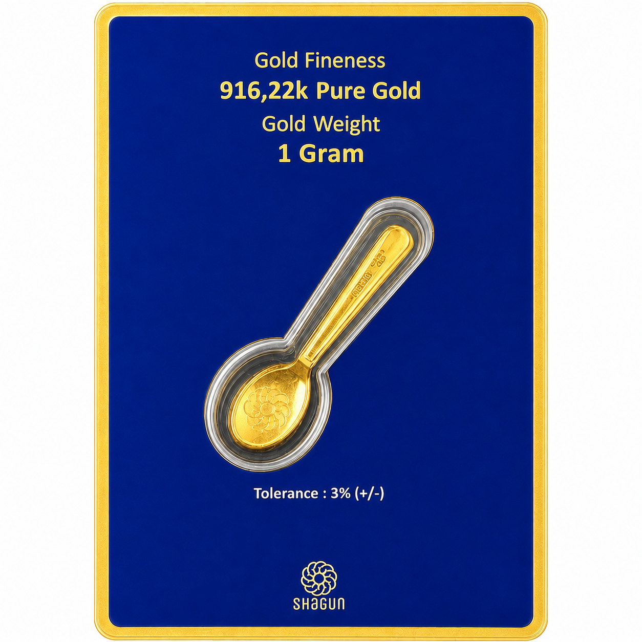 Gold Spoon 22k 916 Hallmarked
