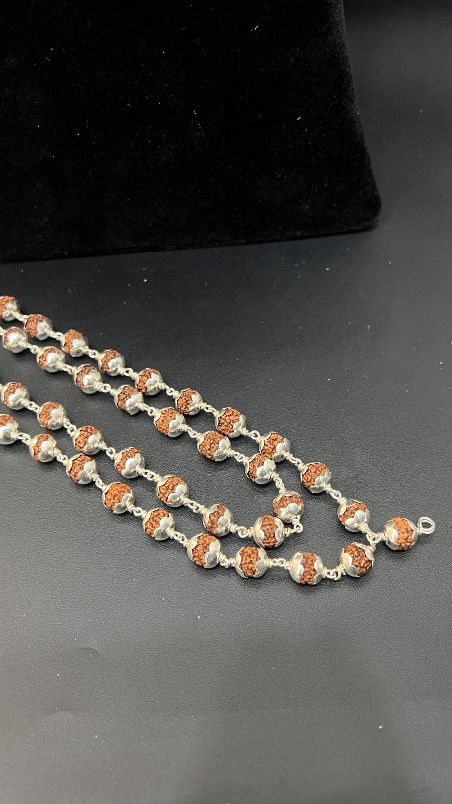 Silver Rudraksh Malai 108Beads