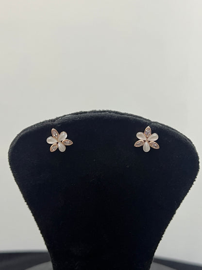 Studs _Rose gold Flower