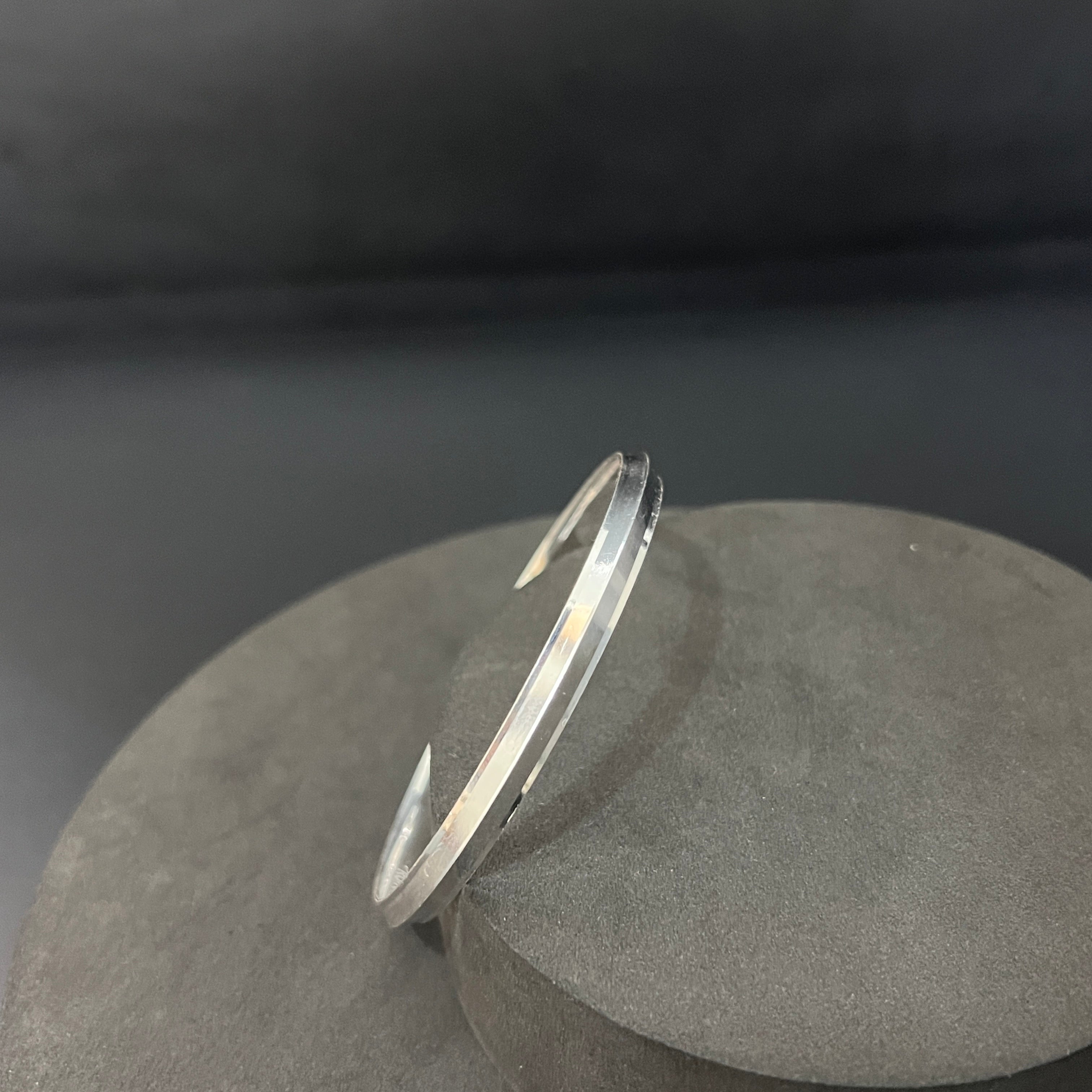 Silver Mens Classic Punjabi Kada