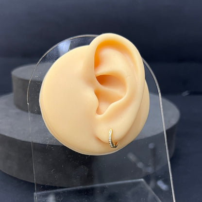 Silver Ear Ring (Earloops) Unisex Model Pair