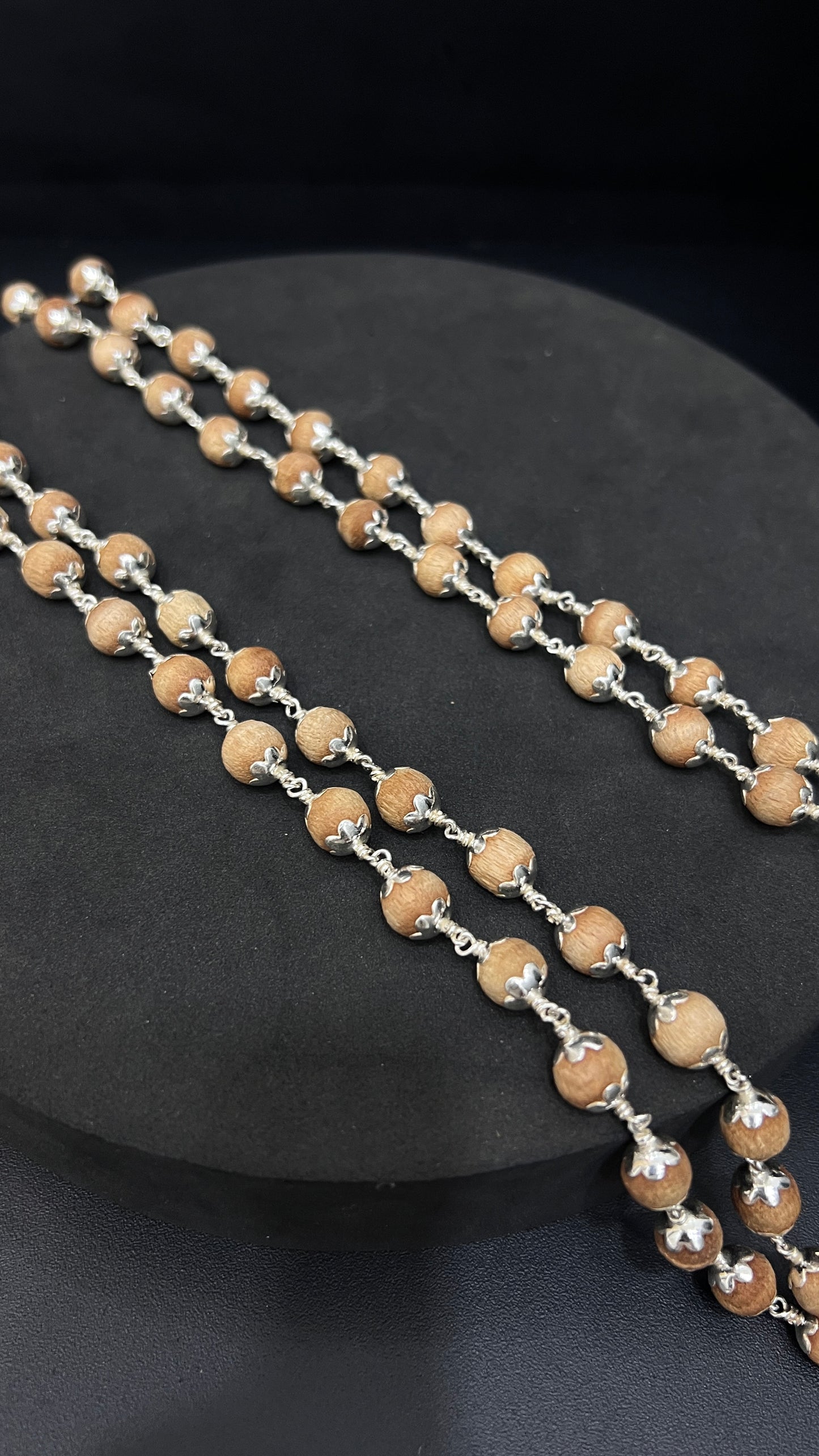 Silver Ayyappa Chandan Malai 108Beads