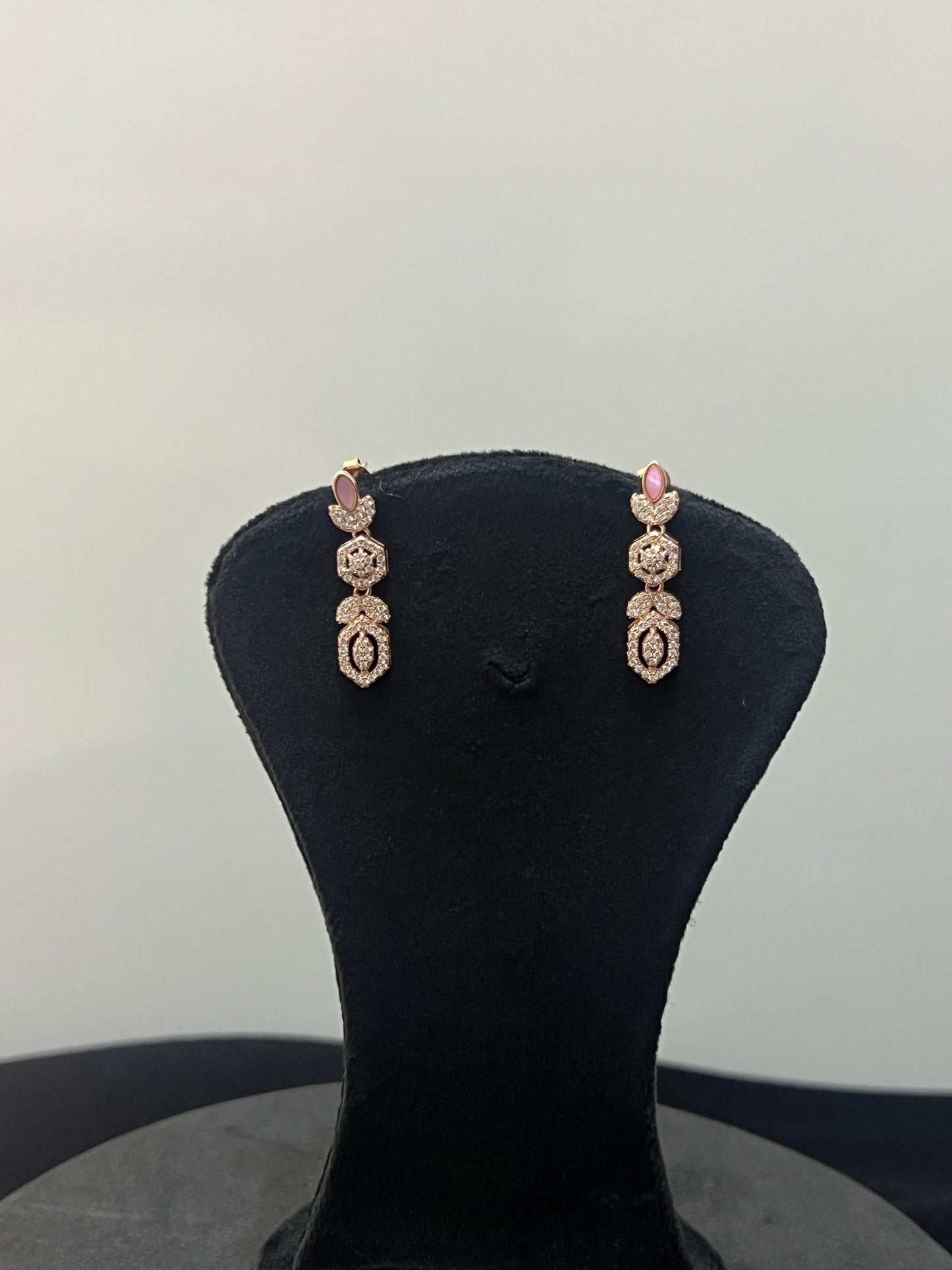 Ladies Rosegold Necklace Set