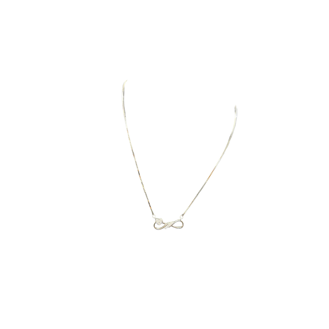 Ladies Infinity Pendant Chain_Heart infinity