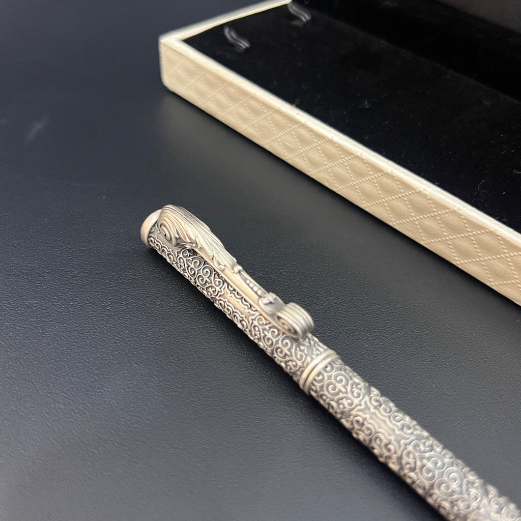 Silver Pen Antique Finished King Edition 925 Silver