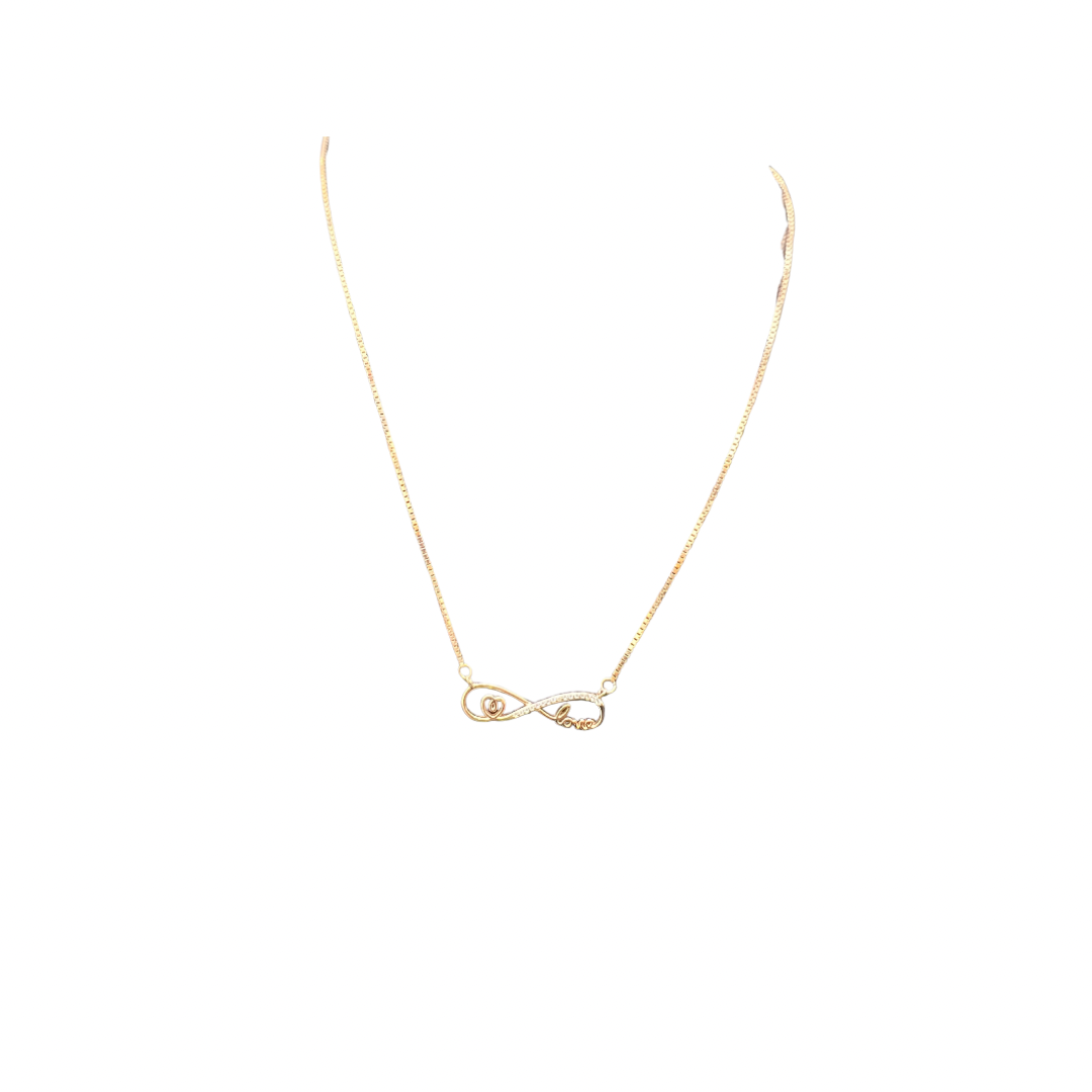 Ladies Pendant Chain _Rosegold Leaf