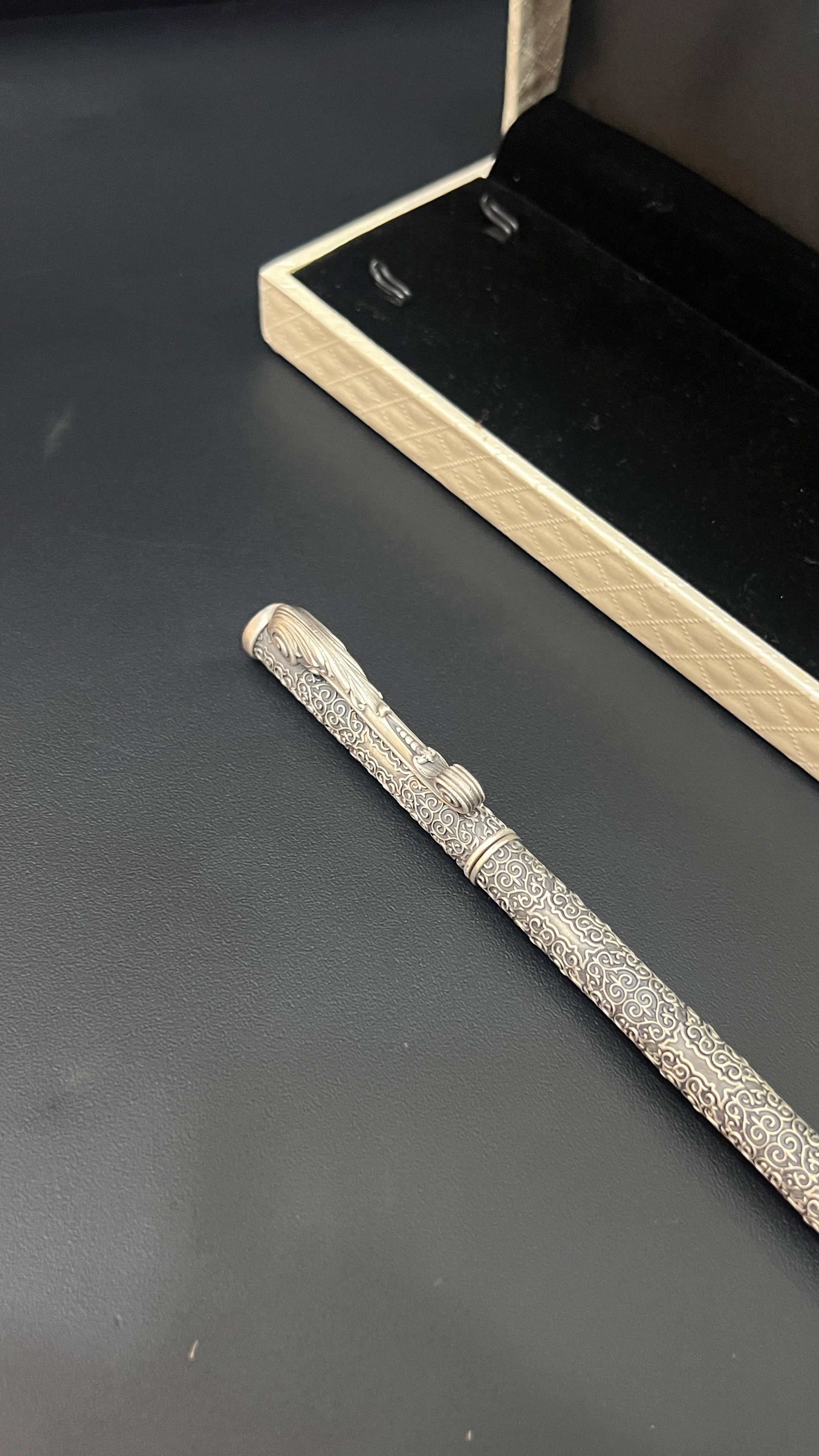 Silver Pen Antique Finished King Edition 925 Silver