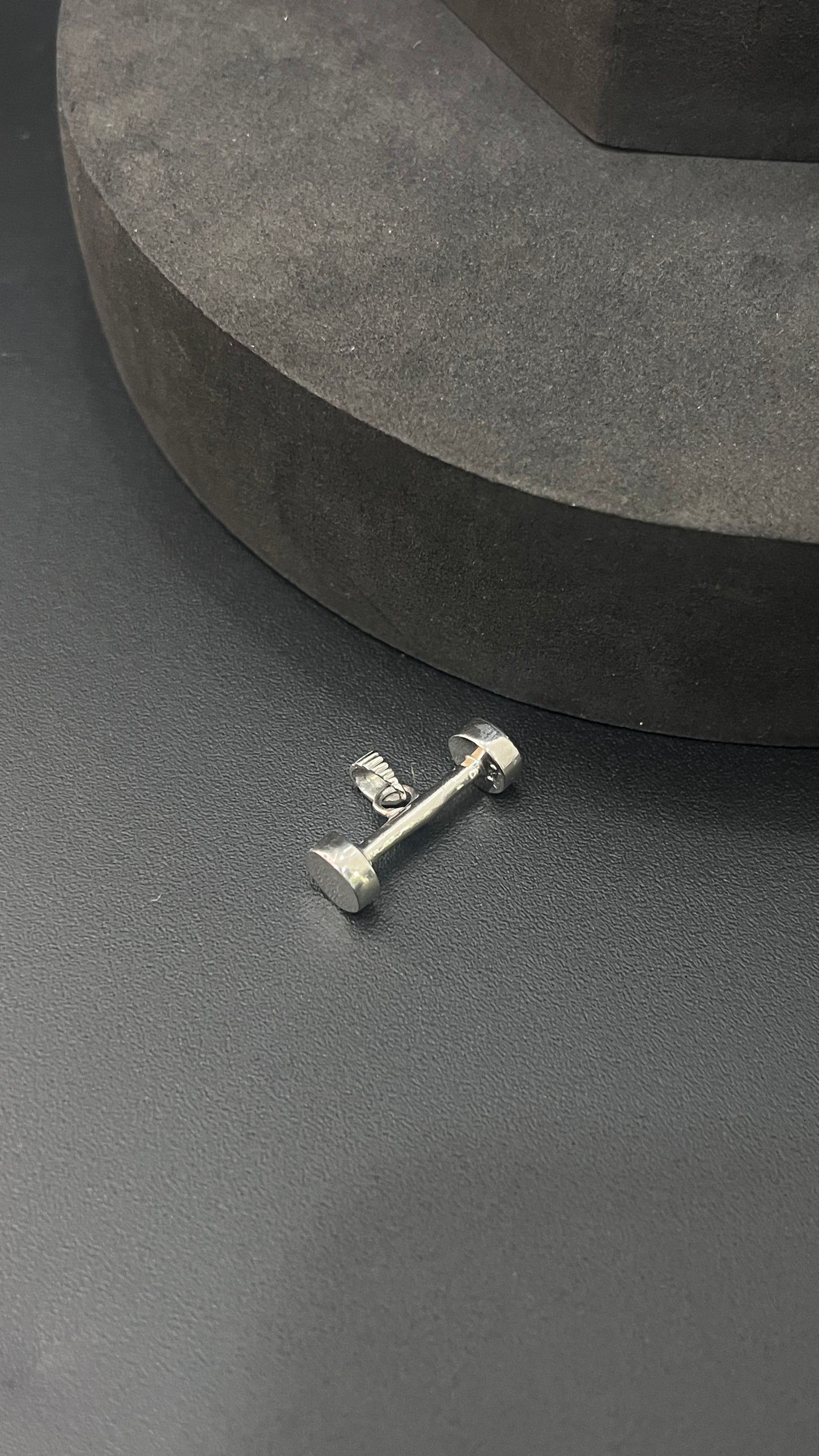 Silver dumbell Pendant