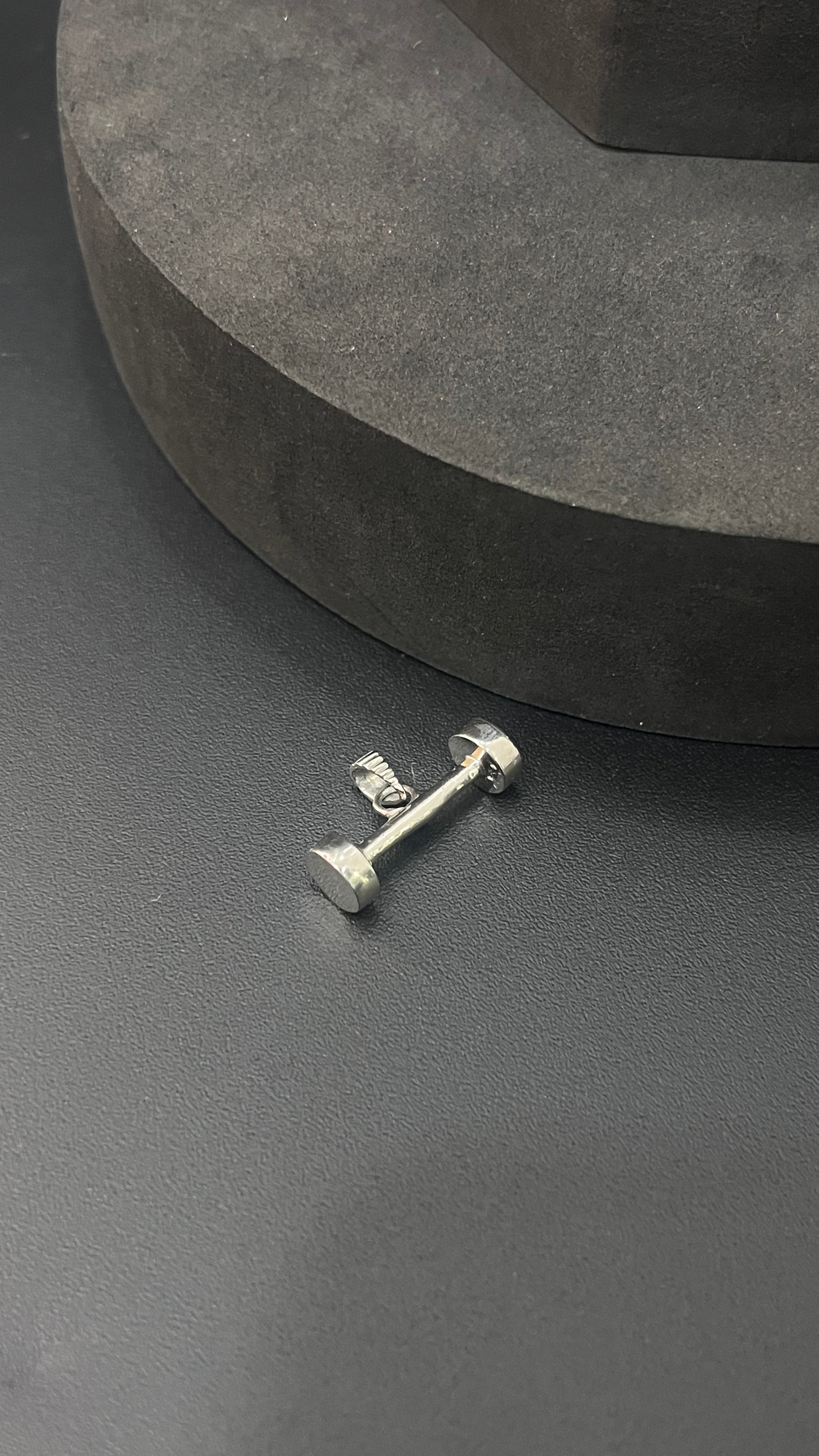 Silver dumbell Pendant