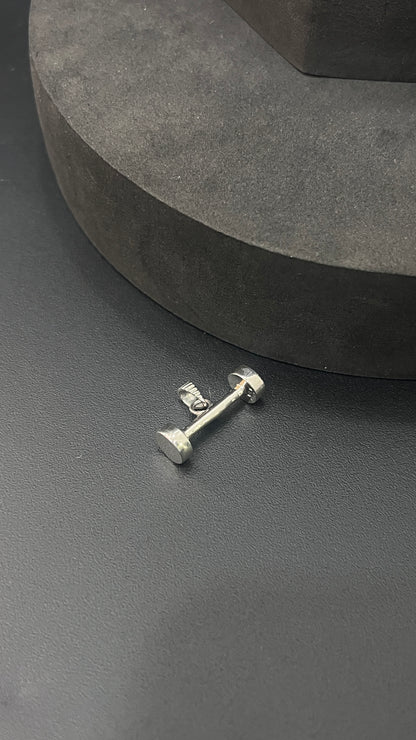 Silver dumbell Pendant