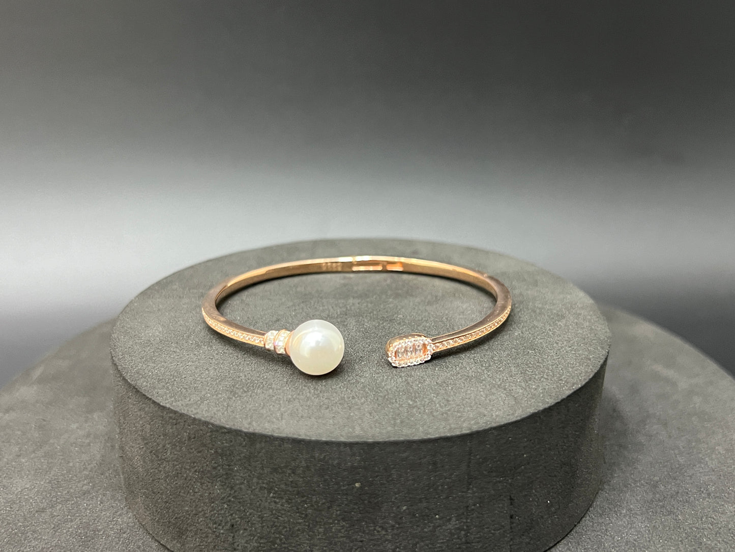 Ladies Kada_Rosegold Pearl