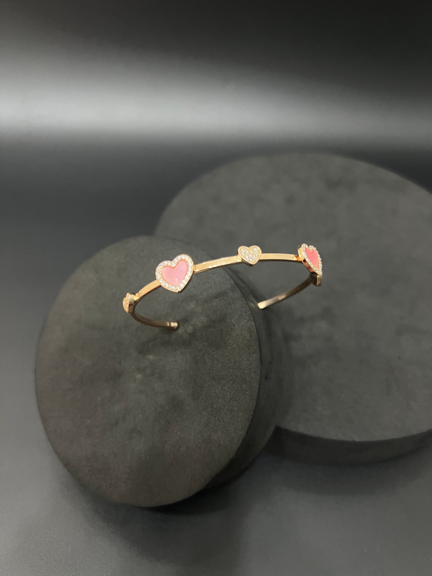 Ladies Kada_Heart Rose Gold