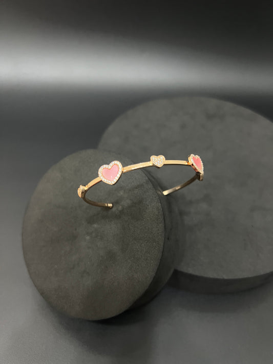 Ladies Kada_Heart Rose Gold