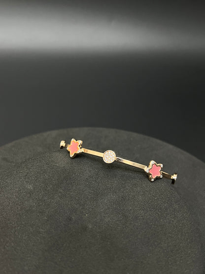 Ladies Kada_Pink Rose Gold _Stars