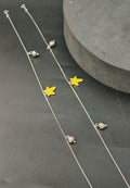 Ladies Silver Star Anklet