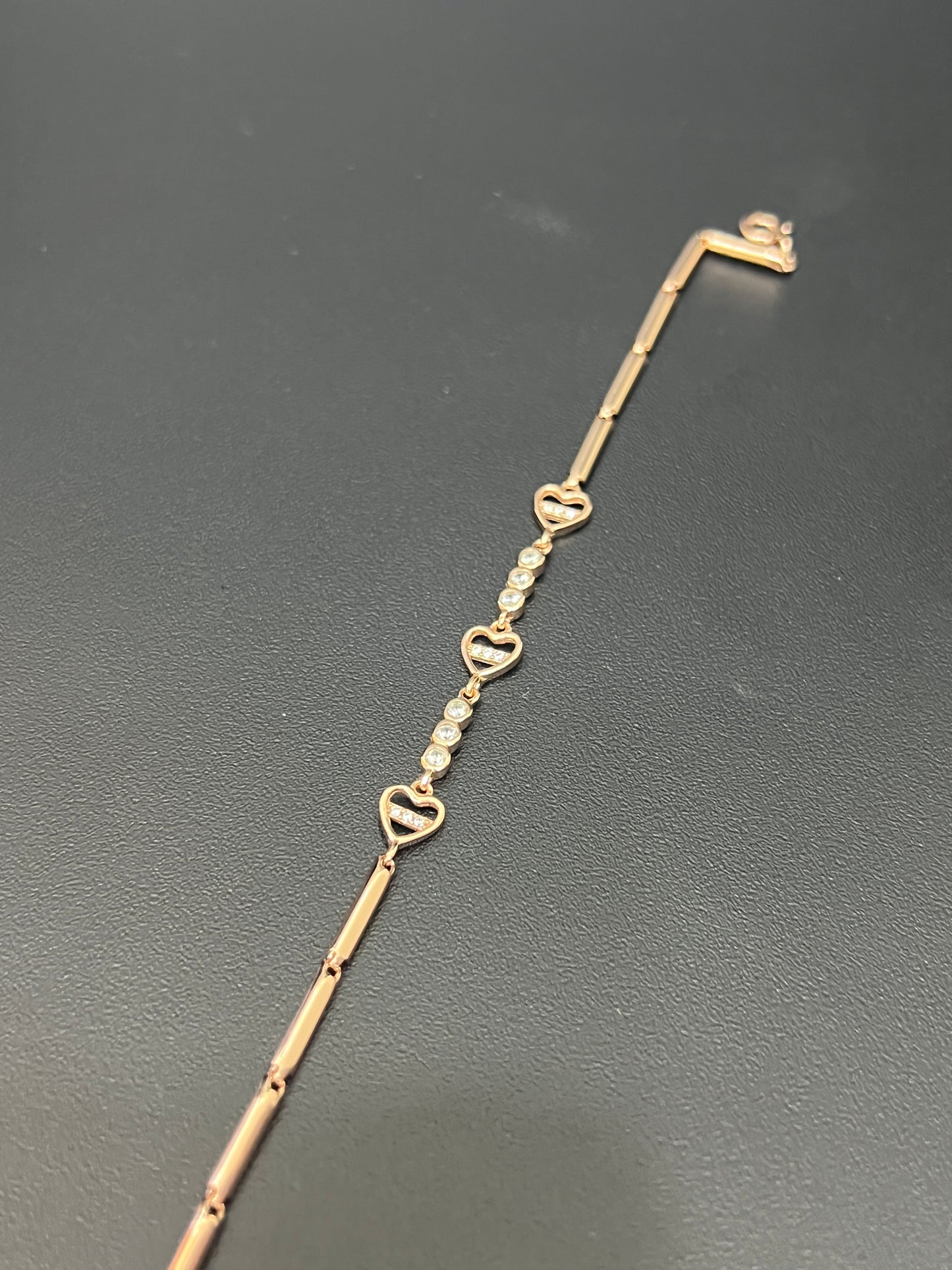 Ladies Bracelet_Rose gold Stone