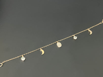 Ladies  Bracelet_Silver Moon beads