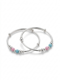 Silver Kids kada Multi Color Beads 925