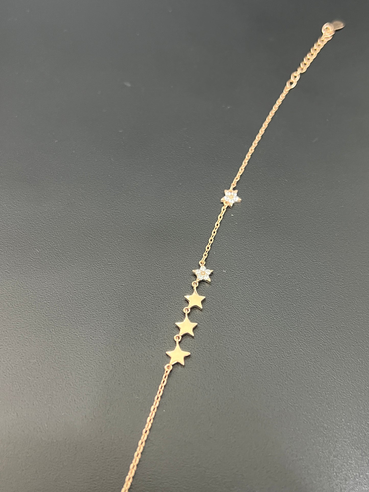 Ladies Bracelet_Rosegold Star Stone