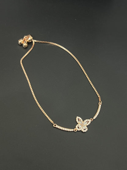 Ladies Bracelet _Rosegold Flower