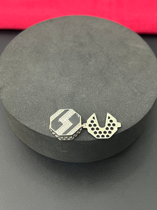 Gents Shirt Button_ Silver