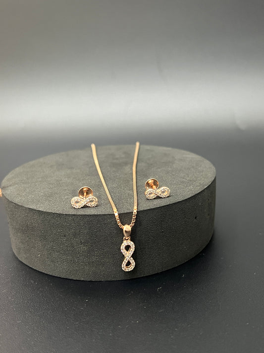 Ladies Pendant Set_Infinity