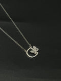 Ladies Pendant Chain Initial D With Butterfly