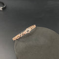 Sliver Unisex Kada Cuban Links Rosegold