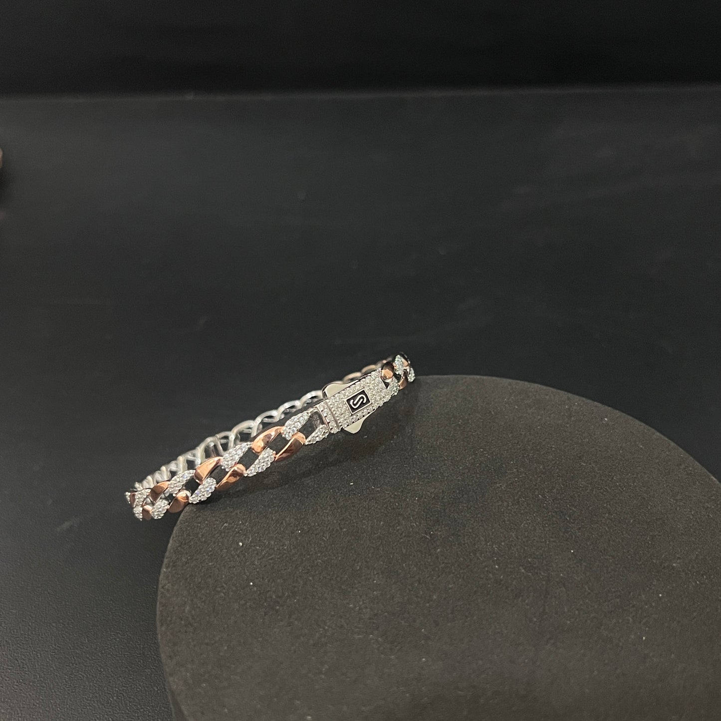 Sliver Unisex Kada Cuban Links Multi Colour