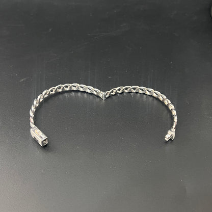 Sliver Unisex Kada Cuban Links Multi Colour