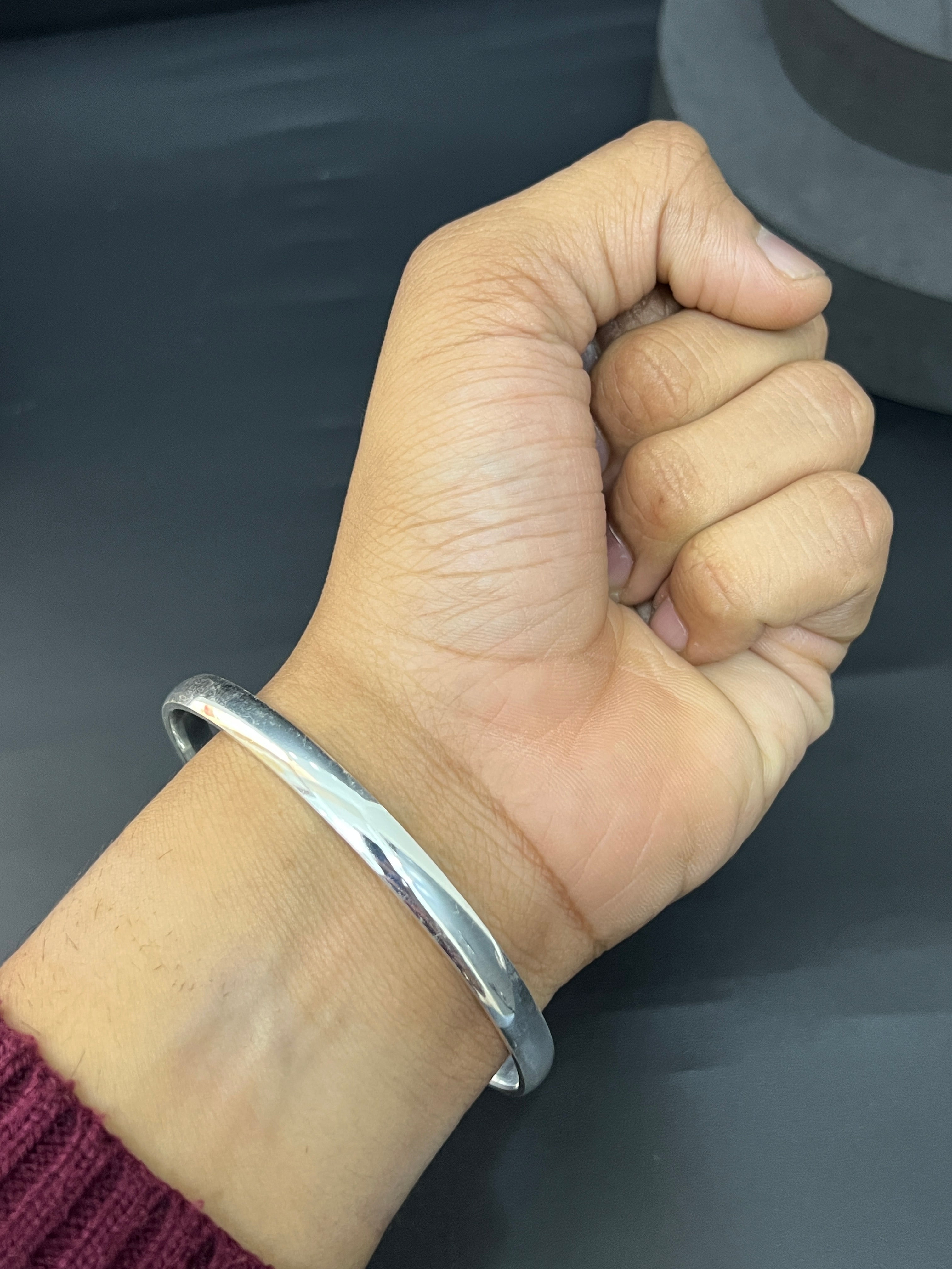 Men's Silver Flat Kada