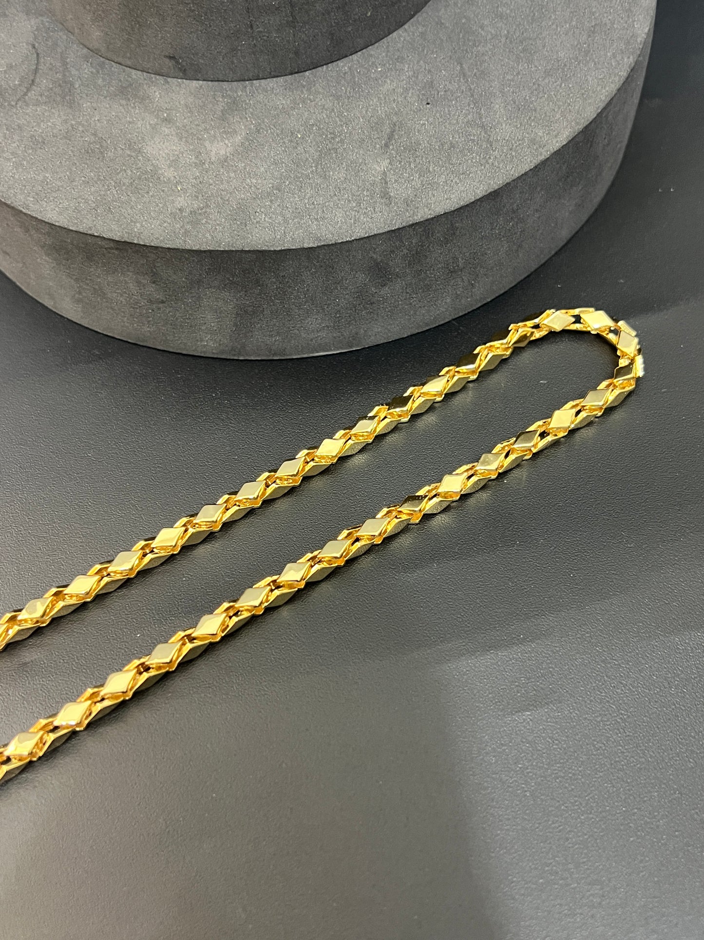 Men's Chain_Italian Kathli Chain(gold finished)