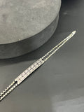 Silver Mens Bracelet  Italian semi oxidised Finished 925